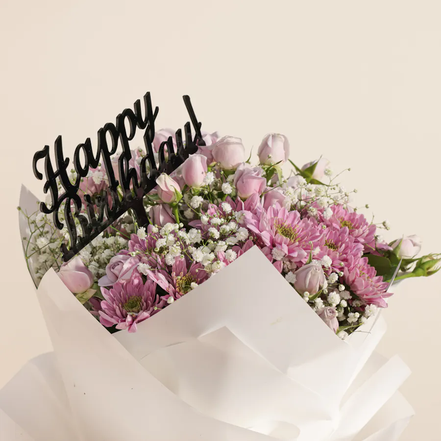 Millesaveurs Cake and Cup Cakes | Birthday Flowers 3
