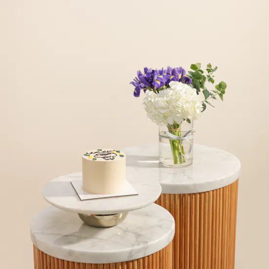 Floward Choco Crunch Mini Promotion Cake | Whispering Flowers Vase