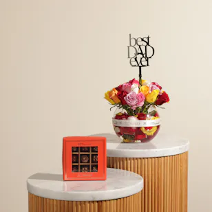 Floward Flowers and Leaves Chocolate Box | Beloved Father Flowers