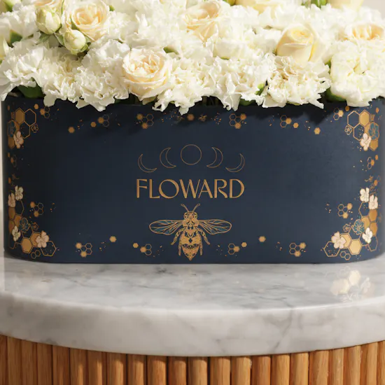 Golden Petal Flower Box