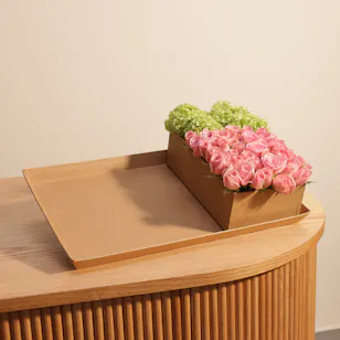 Royal Pink Baby Rose Tray Royal Pink Baby Rose Tray