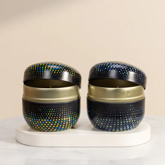 Candle Connection Polka Dots Candle Set