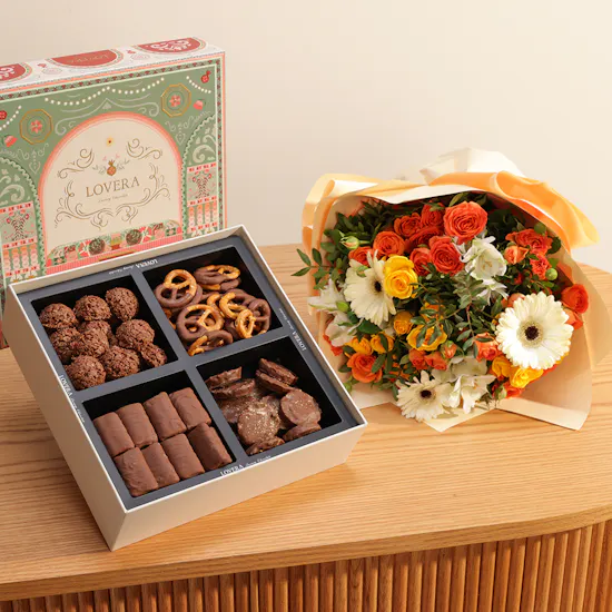 Lovera Zawara Chocolate Box | Sunshine Bouquet