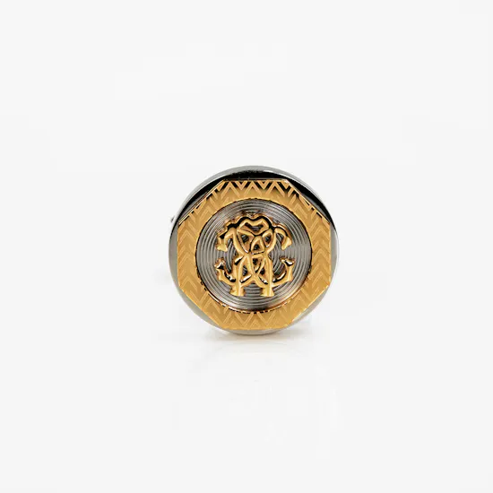 Roberto Cavalli Silver & Gold Cufflinks