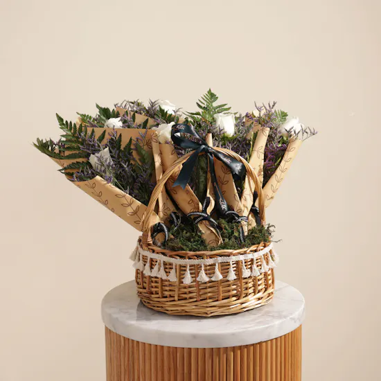 Elegant Flowers Basket