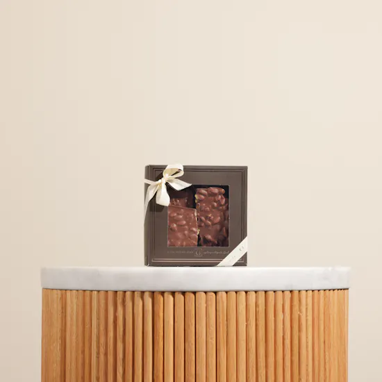 Ghazl Chocolatier Pistachio Milk Chocolate Slabs Box | 250g