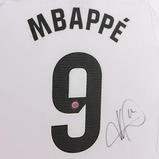 Kylian Mbappé Real Madrid Home 2024-2025 Signed T-shirt
