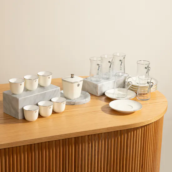Otantik Mirral Tea And Arabic Coffee Set