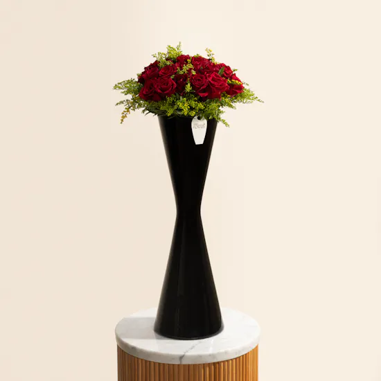 Scarlet Mirage Rose Vase