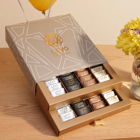 Levo Wrapped Chocolate Box | Flowers & Balloons