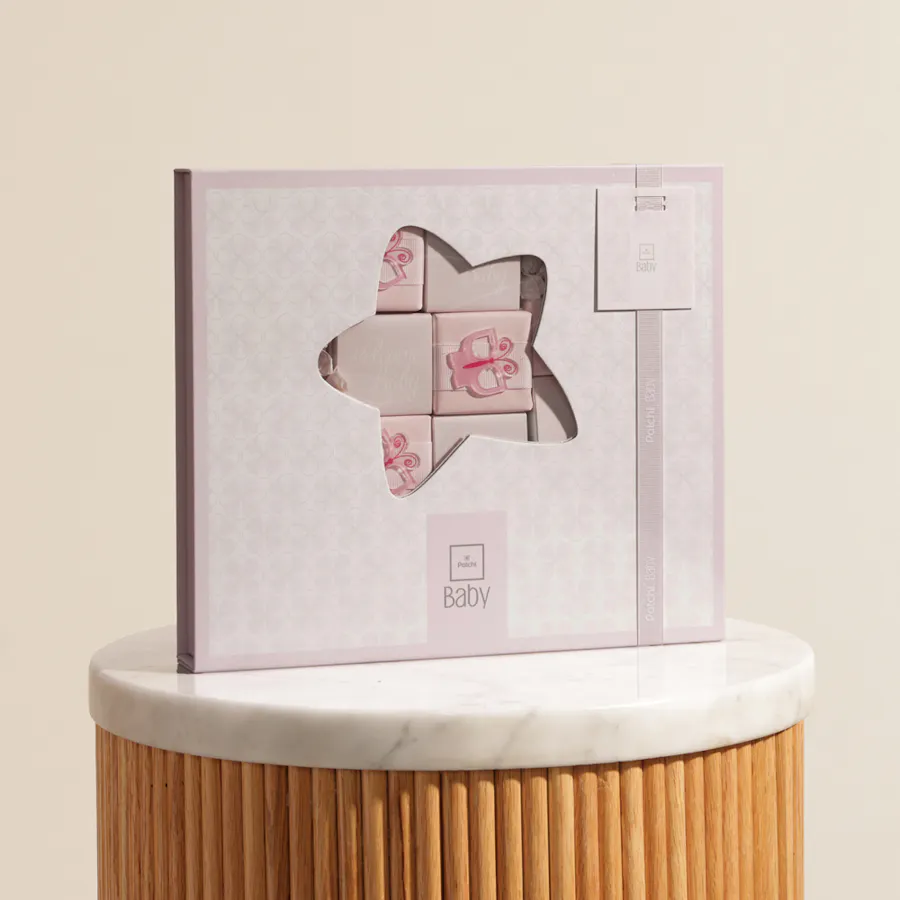 Patchi Pink Baby With Star Cover Large Chocolate Box 1