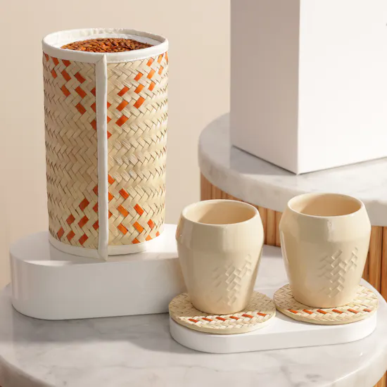 Saudi Artisanal Company Palm Cup Set