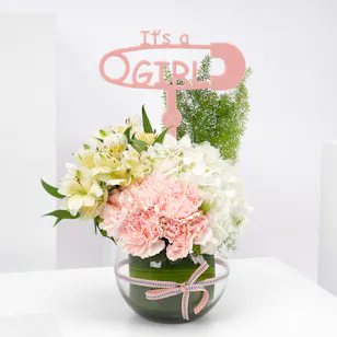 Lovely Baby Girl Blooms Vase