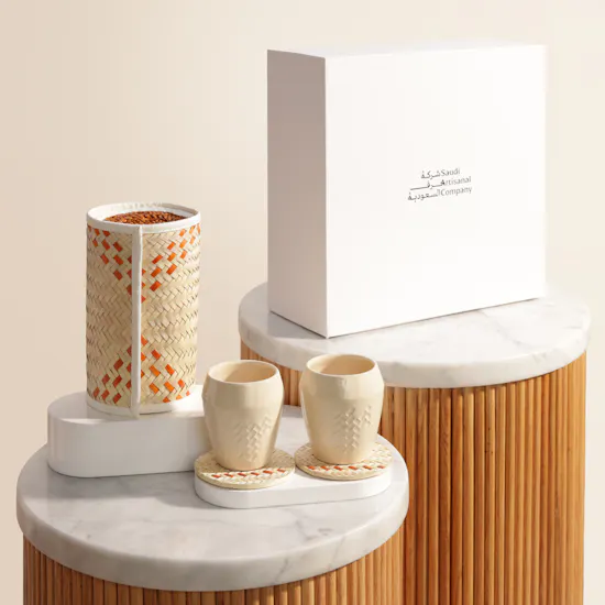Saudi Artisanal Company Palm Cup Set