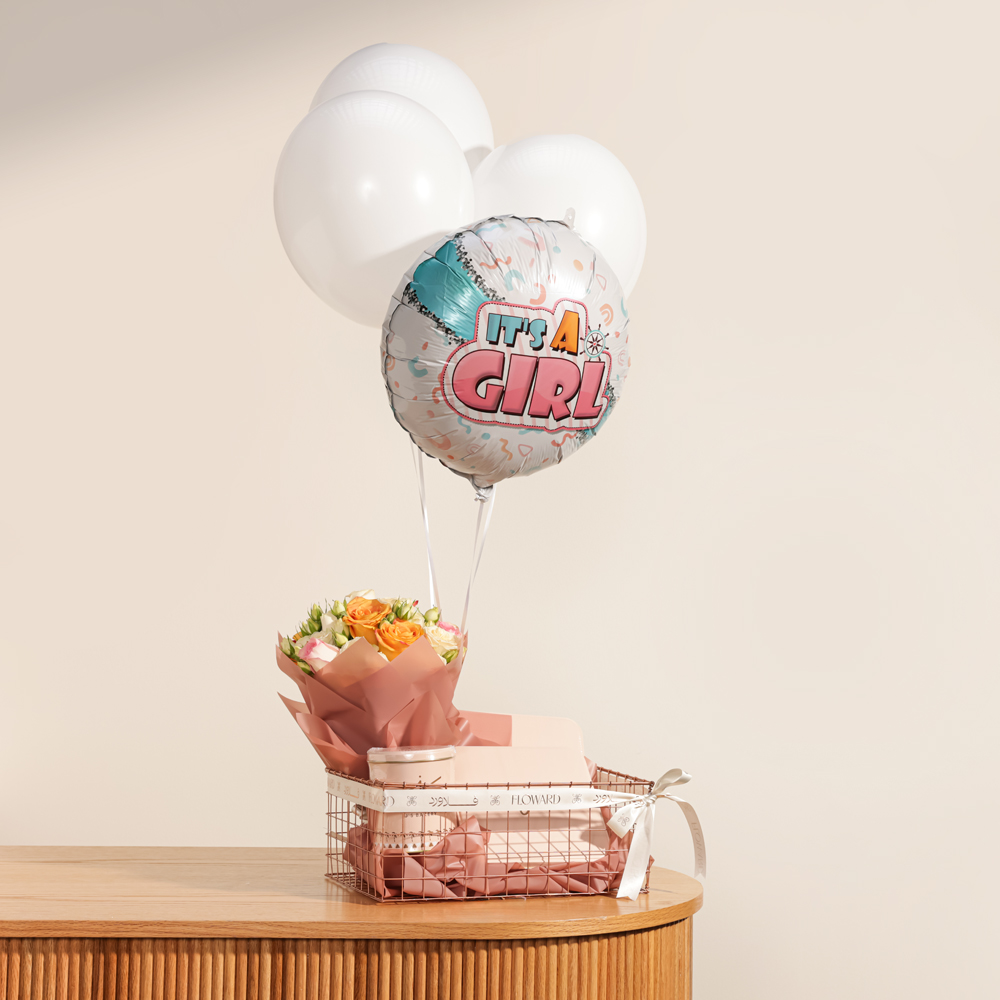 J's Bakery Classic Gift Basket | Flowers Bouquet