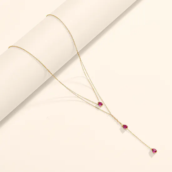 Siran By Iram Double Layered Gold Necklace