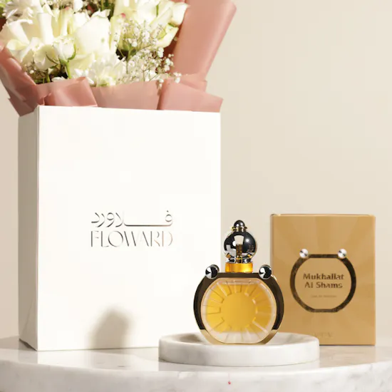 عطر مخلط الشمس او دي بارفيوم للجنسين من أجمل | باقة زهور إشراقة الشمس