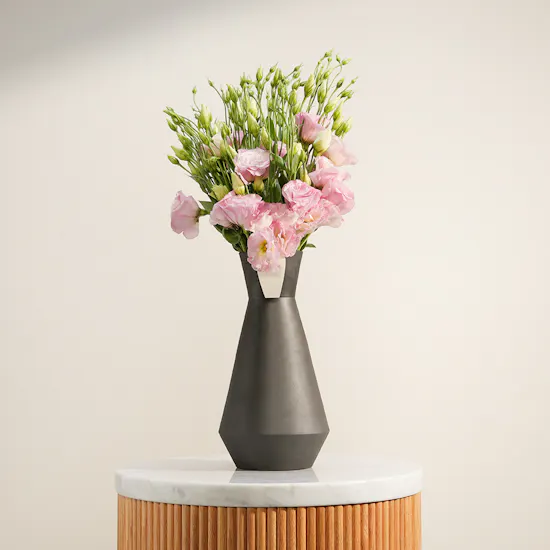 Breeze Pink Eustoma Vase