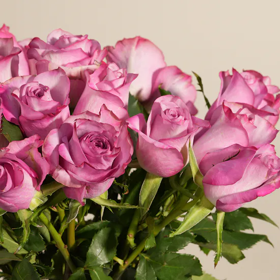Purple Luxe Rose Vase