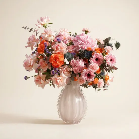 Luminous Elegance Flower Vase