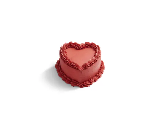 The Hummingbird Bakery Personalized Ruby Heart Cake | Gorgeous Pink Roses Bouquet