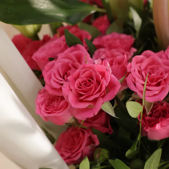 Anoosh It's A Girl Luxurious Chocolate Tray | Dewy Charm Flowers Bouquet