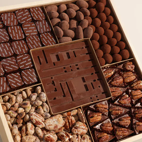 Soucolat Eid Mubarak Large Chocolate Wood Tray