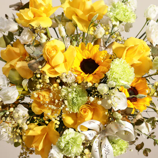 Golden Hyacinth Flower Vase