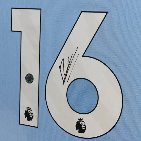 Rodri Manchester City Home 2024-2025 Signed T-Shirt