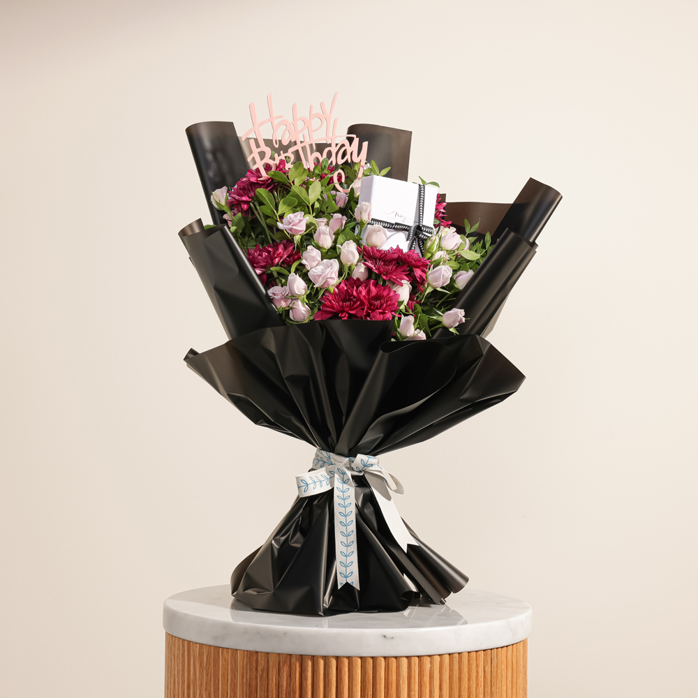 Purcy Girls Heart Set | Purple Bouquet