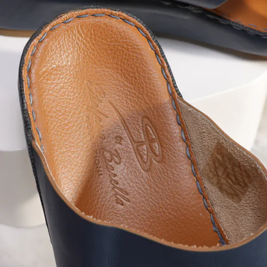 Alshal Stefano Barella Navy Blue Slippers
