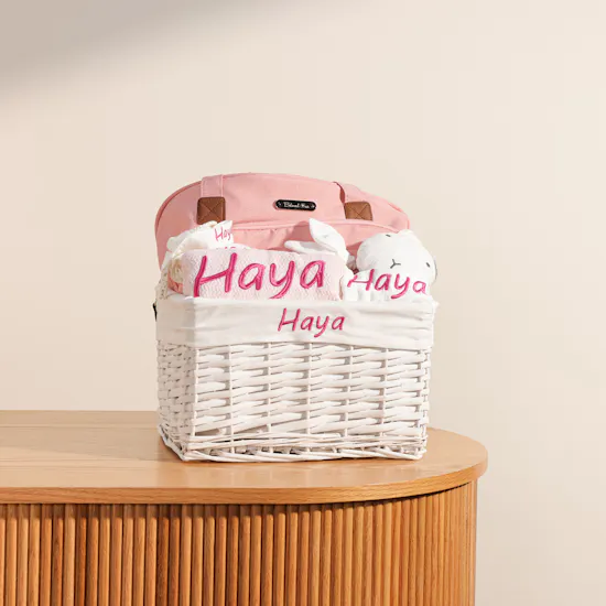 Belovedone Pink Personalized Baby Set
