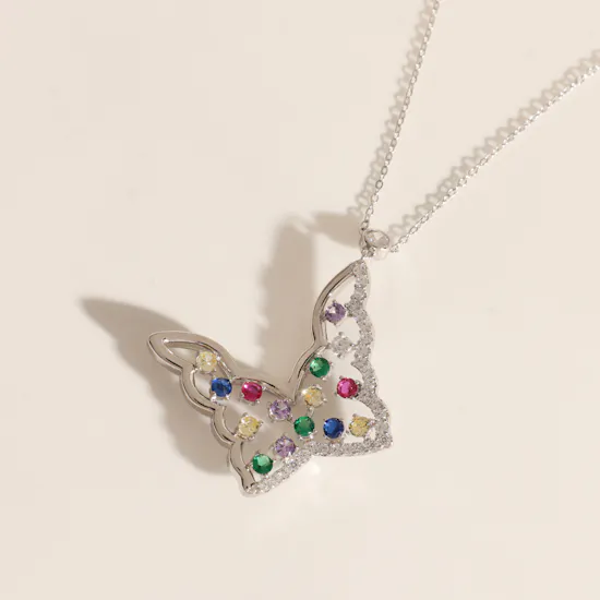 Floward Colorful Butterfly Necklace