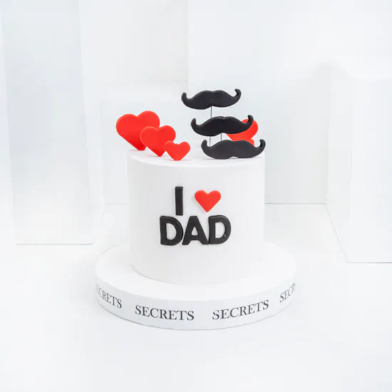 Secrets Cake Dad Cake | White Roses