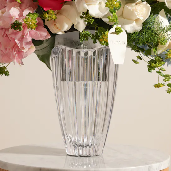 Rogaska Oceania Crystal Flowers Vase