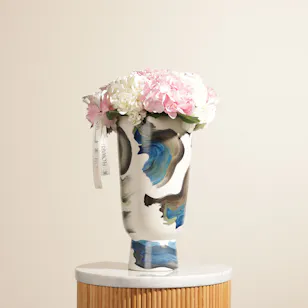 Soft Glow Hydrangea Vase