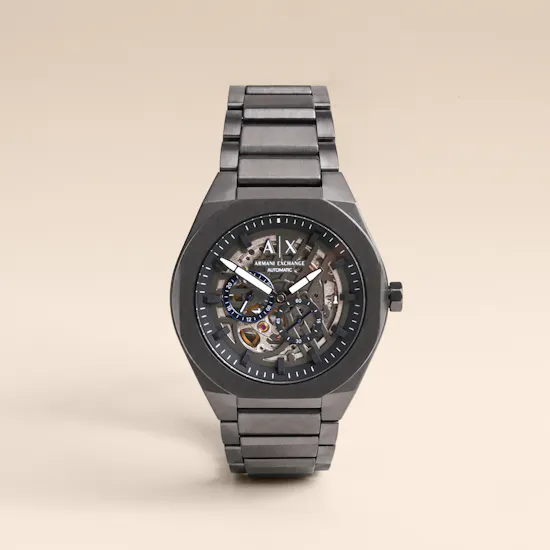 Armani Exchange Sync Automatic Gunmetal Stainless Steel Men's Watch