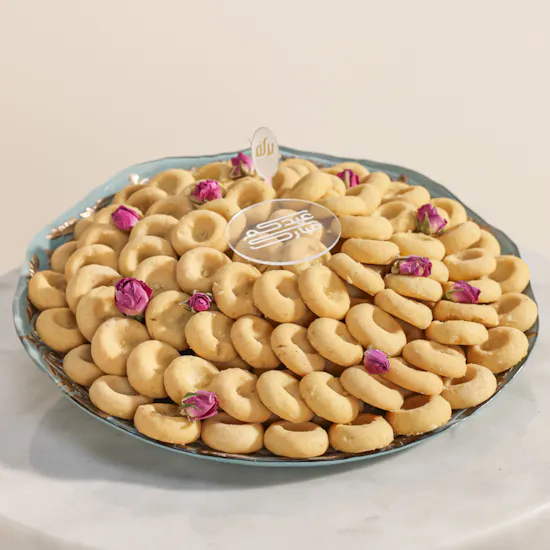 Baraka Dates Eid Mubarak Kuwaiti Ghuraiba Tray