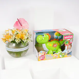 Toys R US Win Fun Walk With Me Dinoboo | Sunny Vase