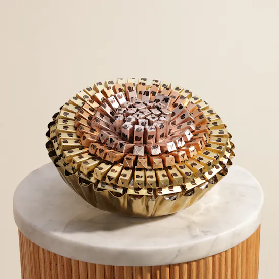 Abucci Wrapped Chocolate Golden Tray