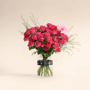 Fuchsia Fairytale Flower Vase