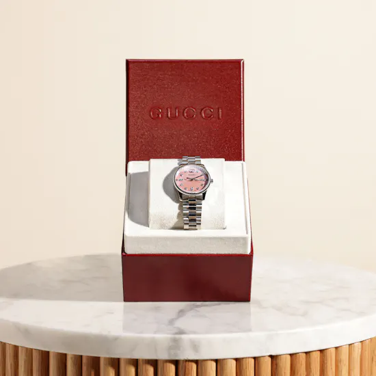 Gucci G-Timeless Silver Watch for Women