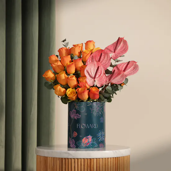 New Year's Sunrise Flower Box