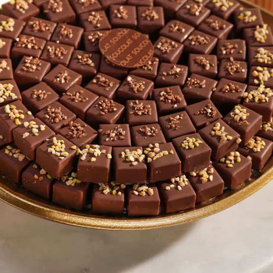 Soucolat Golden Triangle Chocolate Tray | Calm Flowers