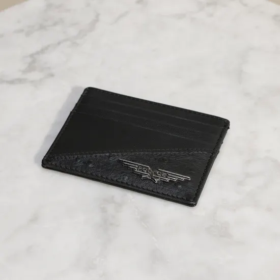 Police Ostrich Men's Card Case