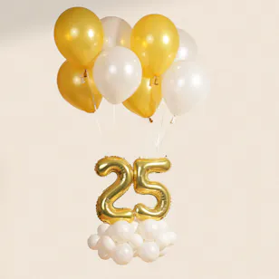  Balloonizer Customized Gold Double Number Balloons