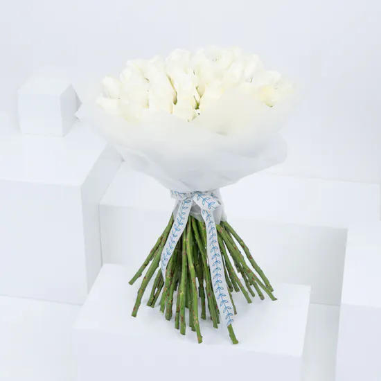 ILY White Roses Bouquet