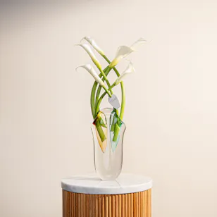 Enchanting White Calla Vase