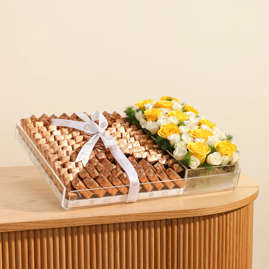 Levo Luxury Chocolate Tray | Royal Flowers 1