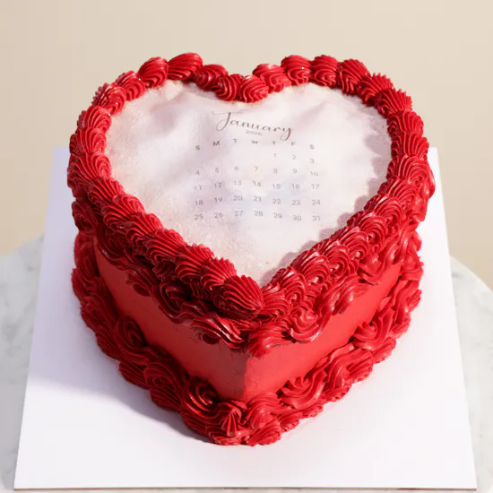 Floward Personalize Burn Away Heart Cake